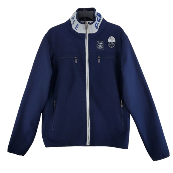 AIDA Jacket Oceanic Voyage Womens M Navy Blue Zip Up Ltd Cruise Collection - Picture 1 of 13